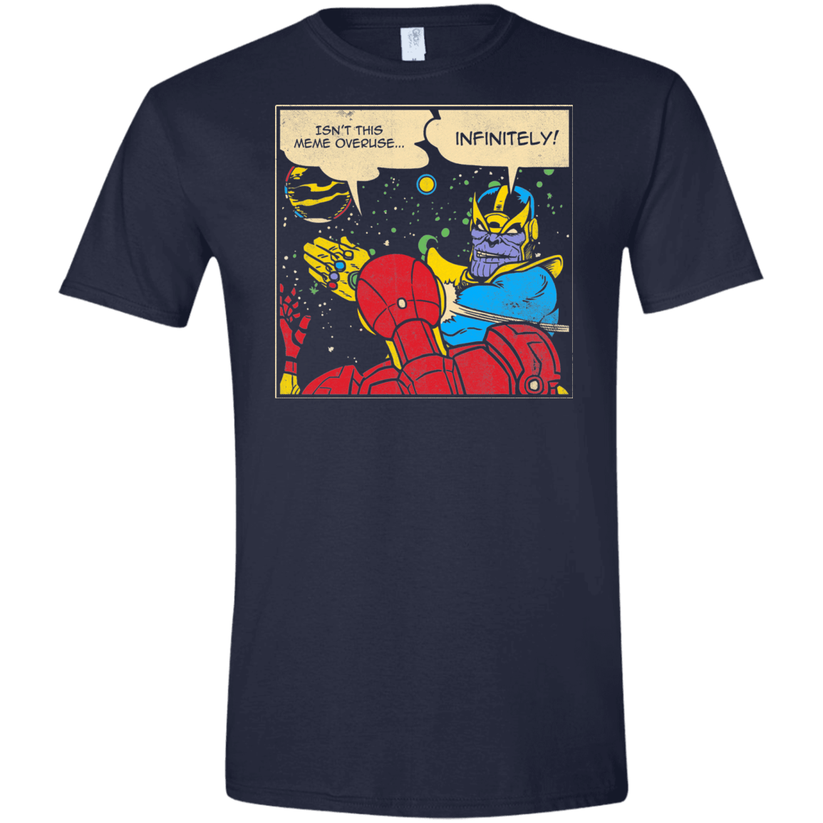 T-Shirts Navy / X-Small INFINITE SLAPS Men's Semi-Fitted Softstyle