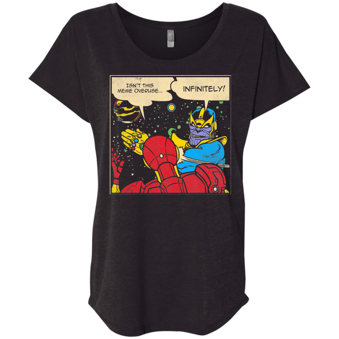 T-Shirts Vintage Black / X-Small INFINITE SLAPS Triblend Dolman Sleeve