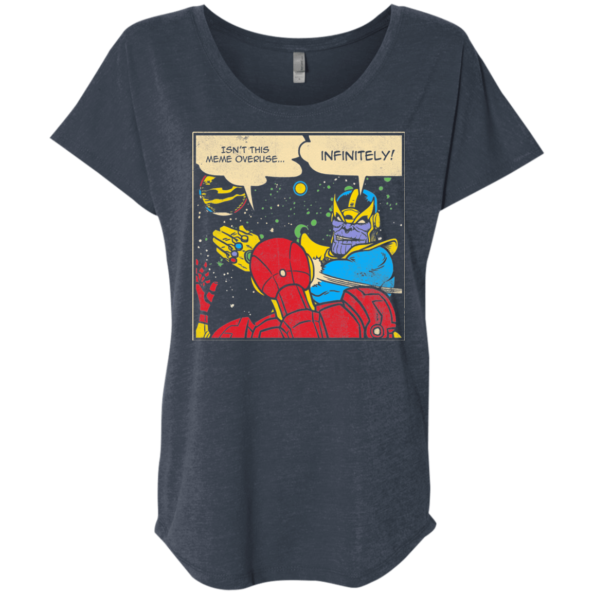 T-Shirts Vintage Navy / X-Small INFINITE SLAPS Triblend Dolman Sleeve