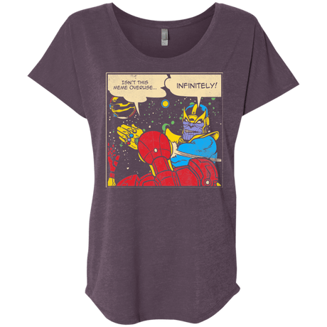 T-Shirts Vintage Purple / X-Small INFINITE SLAPS Triblend Dolman Sleeve