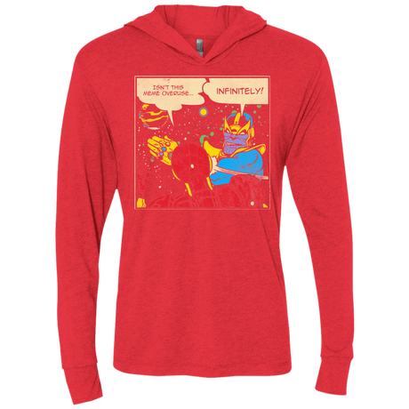 T-Shirts Vintage Red / X-Small INFINITE SLAPS Triblend Long Sleeve Hoodie Tee