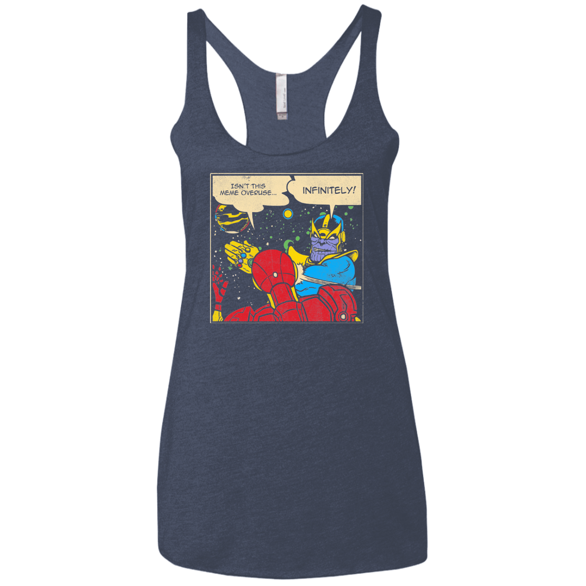 T-Shirts Vintage Navy / X-Small INFINITE SLAPS Women's Triblend Racerback Tank