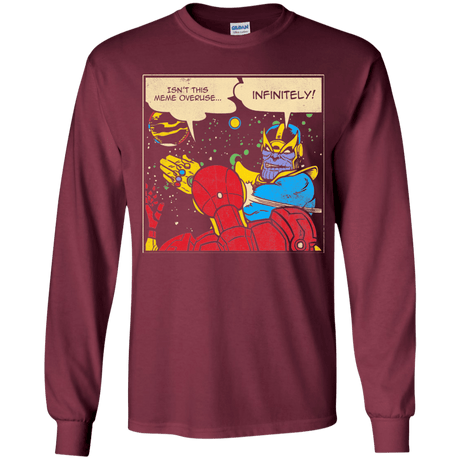 T-Shirts Maroon / YS INFINITE SLAPS Youth Long Sleeve T-Shirt