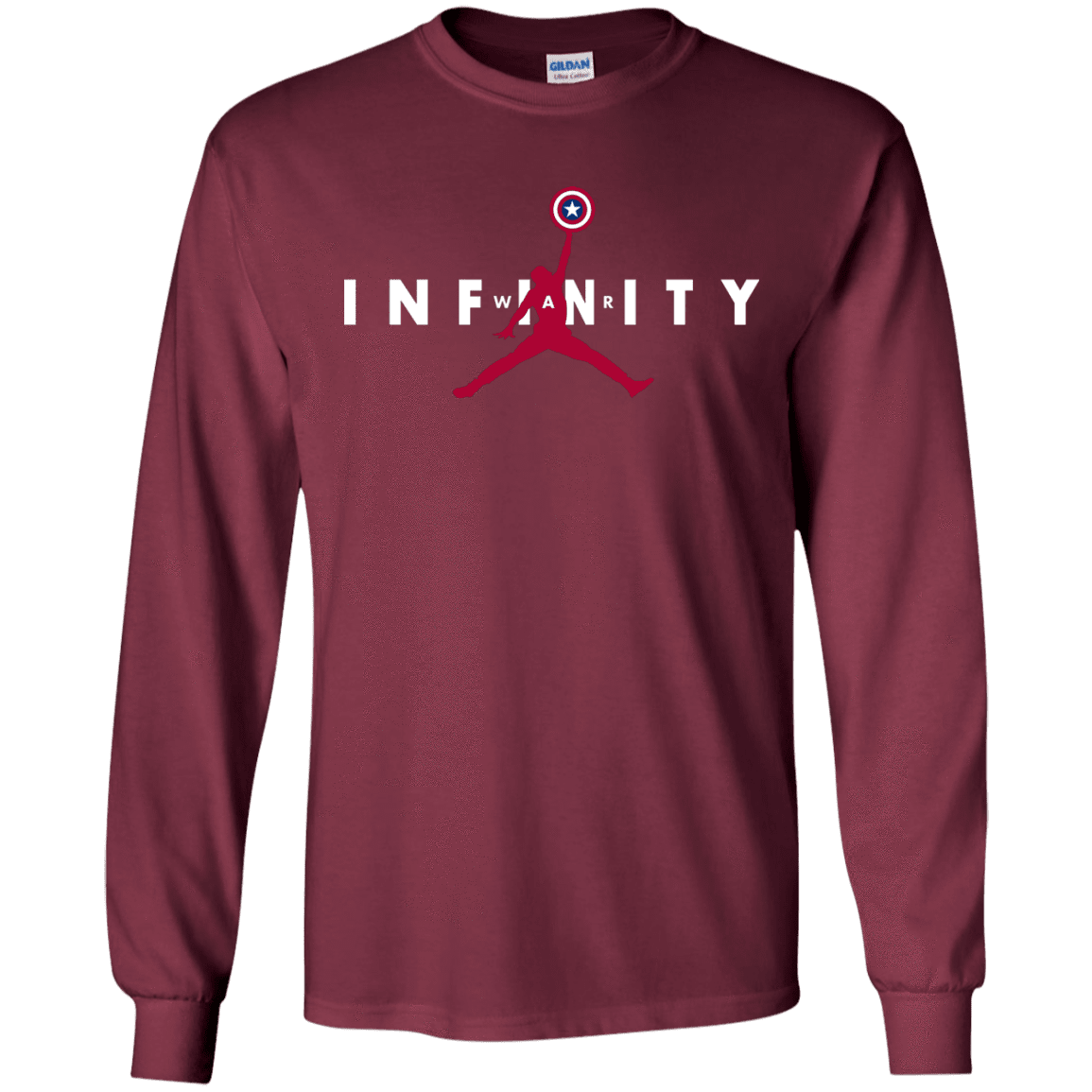 T-Shirts Maroon / S Infinity Air Men's Long Sleeve T-Shirt