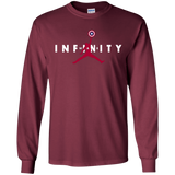 T-Shirts Maroon / S Infinity Air Men's Long Sleeve T-Shirt