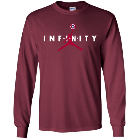 T-Shirts Maroon / S Infinity Air Men's Long Sleeve T-Shirt