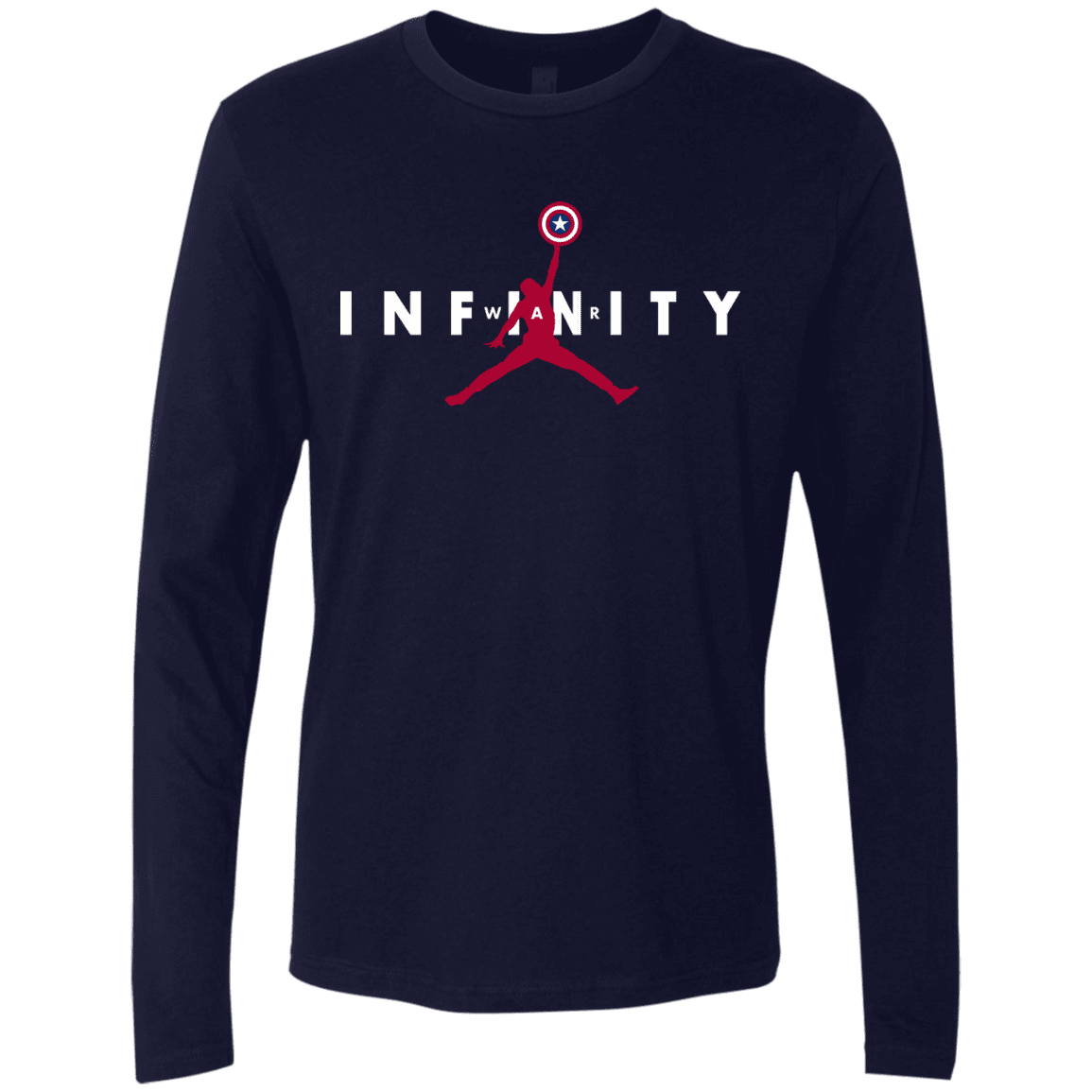 T-Shirts Midnight Navy / S Infinity Air Men's Premium Long Sleeve