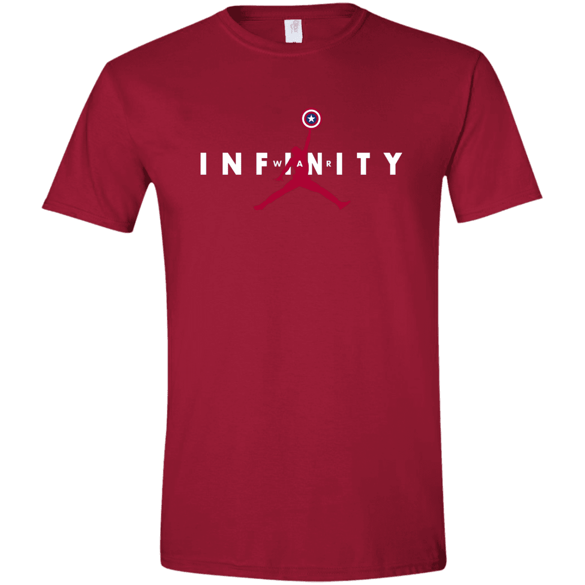 T-Shirts Cardinal Red / S Infinity Air Men's Semi-Fitted Softstyle