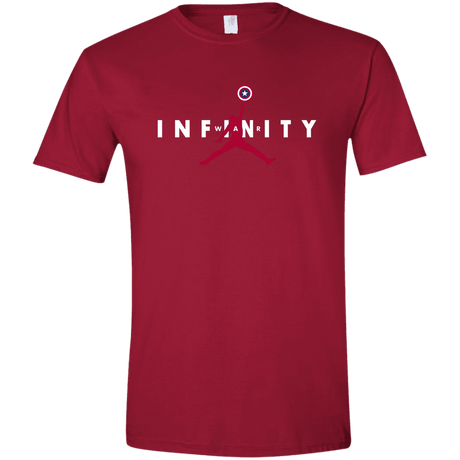 T-Shirts Cardinal Red / S Infinity Air Men's Semi-Fitted Softstyle