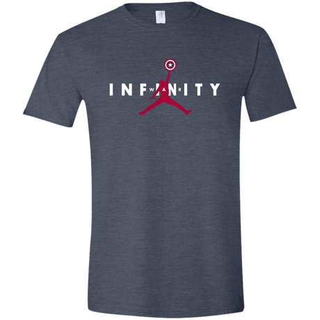 T-Shirts Heather Navy / S Infinity Air Men's Semi-Fitted Softstyle