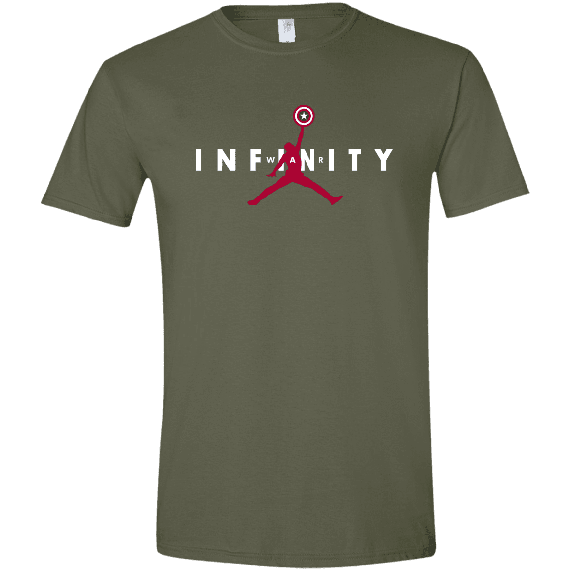 T-Shirts Military Green / S Infinity Air Men's Semi-Fitted Softstyle