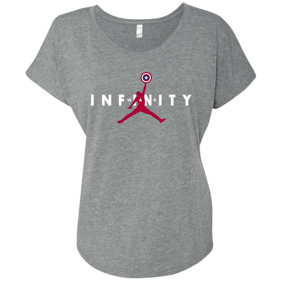 T-Shirts Premium Heather / X-Small Infinity Air Triblend Dolman Sleeve