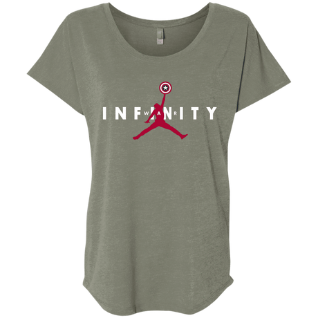 T-Shirts Venetian Grey / X-Small Infinity Air Triblend Dolman Sleeve