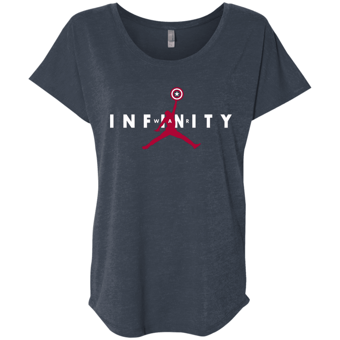 T-Shirts Vintage Navy / X-Small Infinity Air Triblend Dolman Sleeve