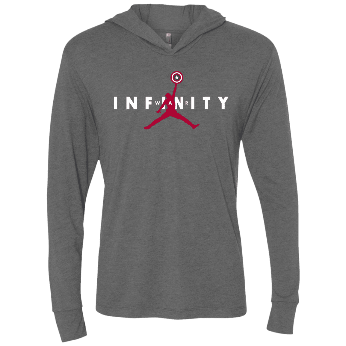 T-Shirts Premium Heather / X-Small Infinity Air Triblend Long Sleeve Hoodie Tee
