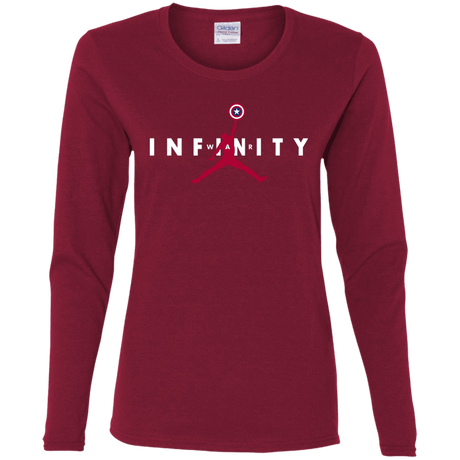 T-Shirts Cardinal / S Infinity Air Women's Long Sleeve T-Shirt