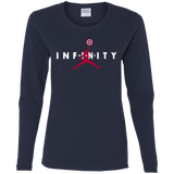 T-Shirts Navy / S Infinity Air Women's Long Sleeve T-Shirt
