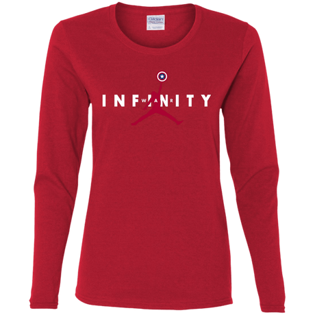 T-Shirts Red / S Infinity Air Women's Long Sleeve T-Shirt
