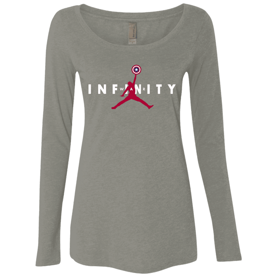 T-Shirts Venetian Grey / S Infinity Air Women's Triblend Long Sleeve Shirt