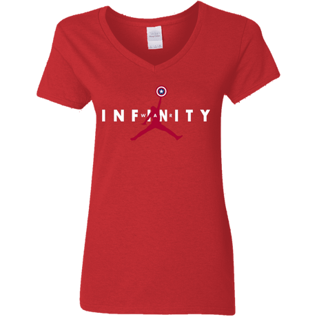 T-Shirts Red / S Infinity Air Women's V-Neck T-Shirt