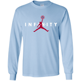 T-Shirts Light Blue / YS Infinity Air Youth Long Sleeve T-Shirt
