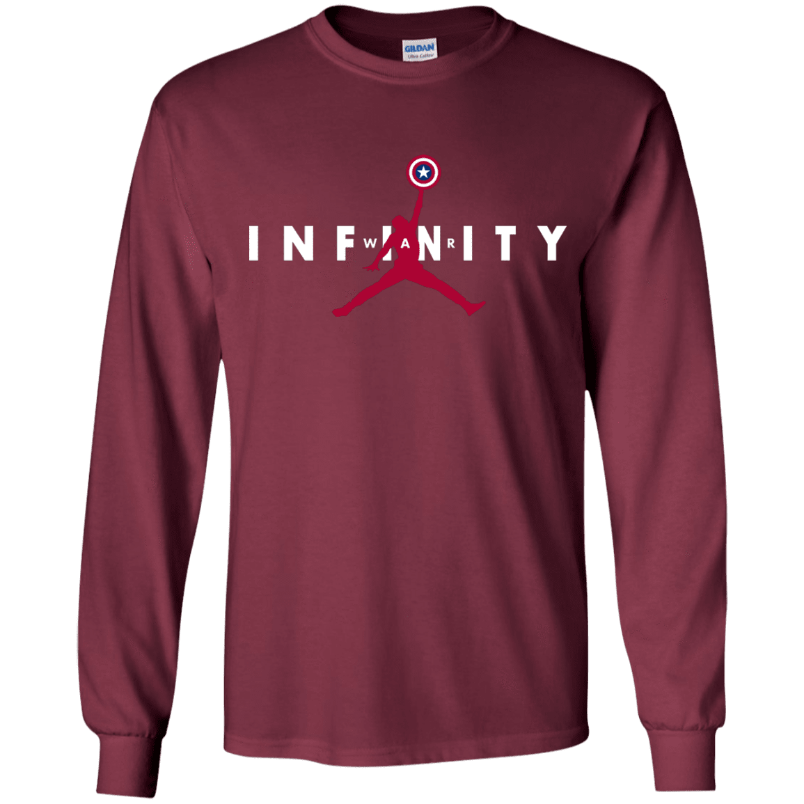 T-Shirts Maroon / YS Infinity Air Youth Long Sleeve T-Shirt