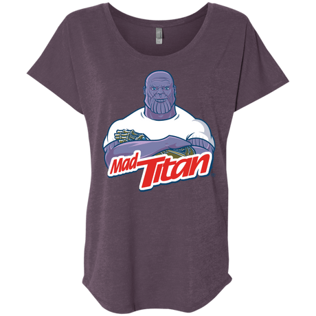 T-Shirts Vintage Purple / X-Small INFINITY CLEANER Triblend Dolman Sleeve