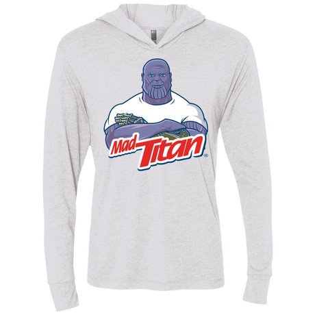 T-Shirts Heather White / X-Small INFINITY CLEANER Triblend Long Sleeve Hoodie Tee