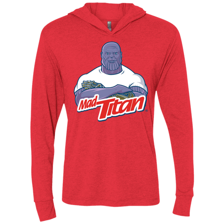 T-Shirts Vintage Red / X-Small INFINITY CLEANER Triblend Long Sleeve Hoodie Tee