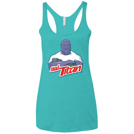 T-Shirts Tahiti Blue / X-Small INFINITY CLEANER Women's Triblend Racerback Tank