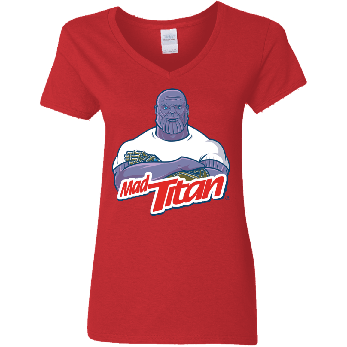 T-Shirts Red / S INFINITY CLEANER Women's V-Neck T-Shirt