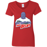 T-Shirts Red / S INFINITY CLEANER Women's V-Neck T-Shirt