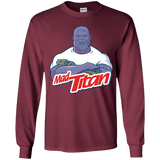 T-Shirts Maroon / YS INFINITY CLEANER Youth Long Sleeve T-Shirt
