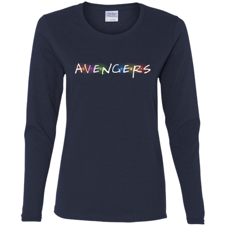 T-Shirts Navy / S Infinity Friends Women's Long Sleeve T-Shirt