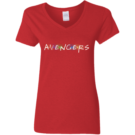 T-Shirts Red / S Infinity Friends Women's V-Neck T-Shirt