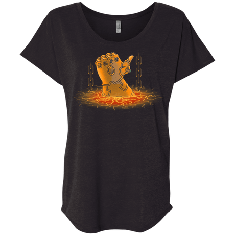T-Shirts Vintage Black / X-Small Infinity Gauntlet Triblend Dolman Sleeve