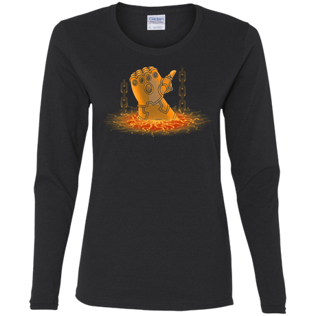T-Shirts Black / S Infinity Gauntlet Women's Long Sleeve T-Shirt