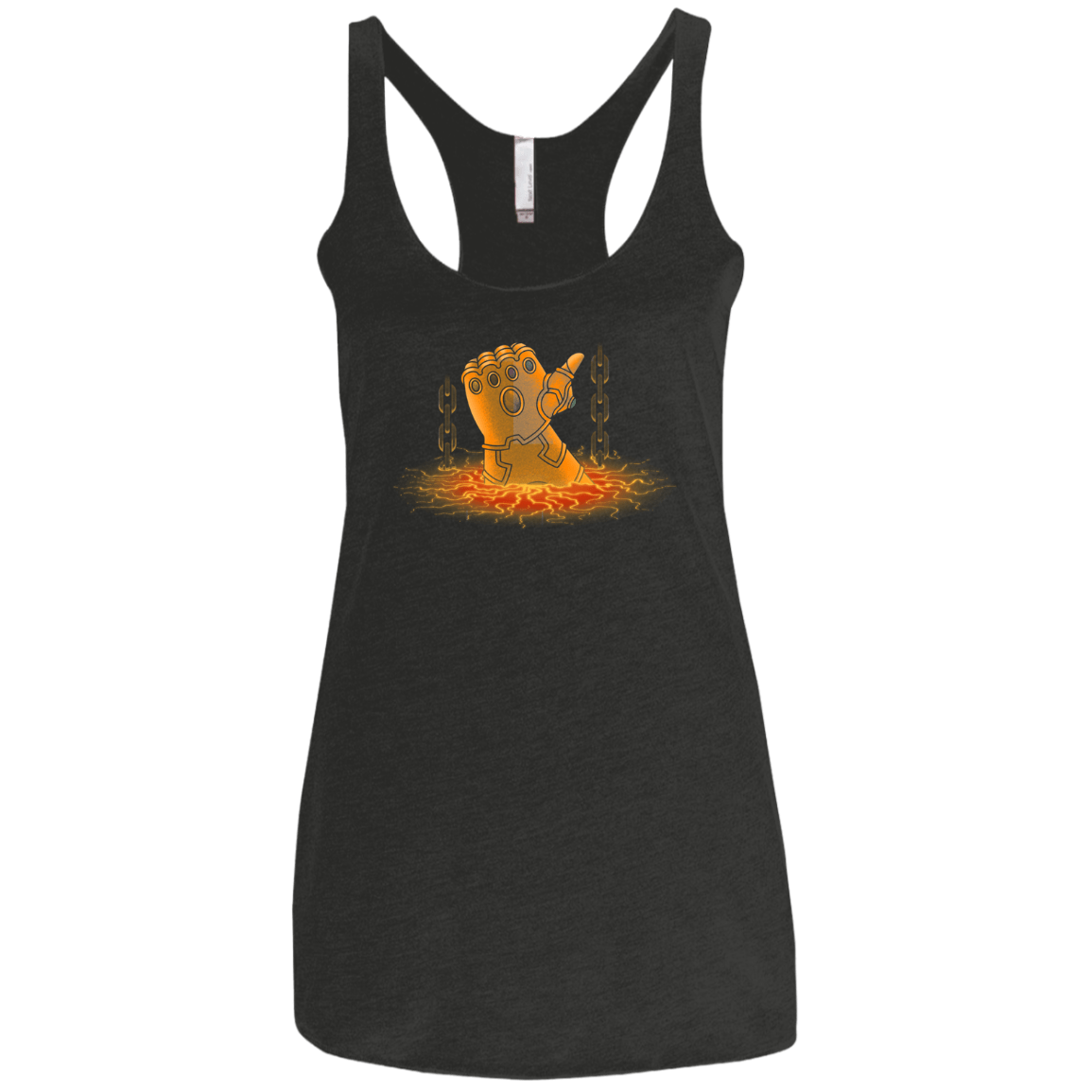 T-Shirts Vintage Black / X-Small Infinity Gauntlet Women's Triblend Racerback Tank