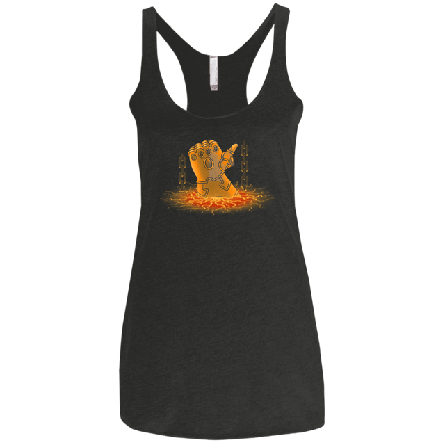 T-Shirts Vintage Black / X-Small Infinity Gauntlet Women's Triblend Racerback Tank