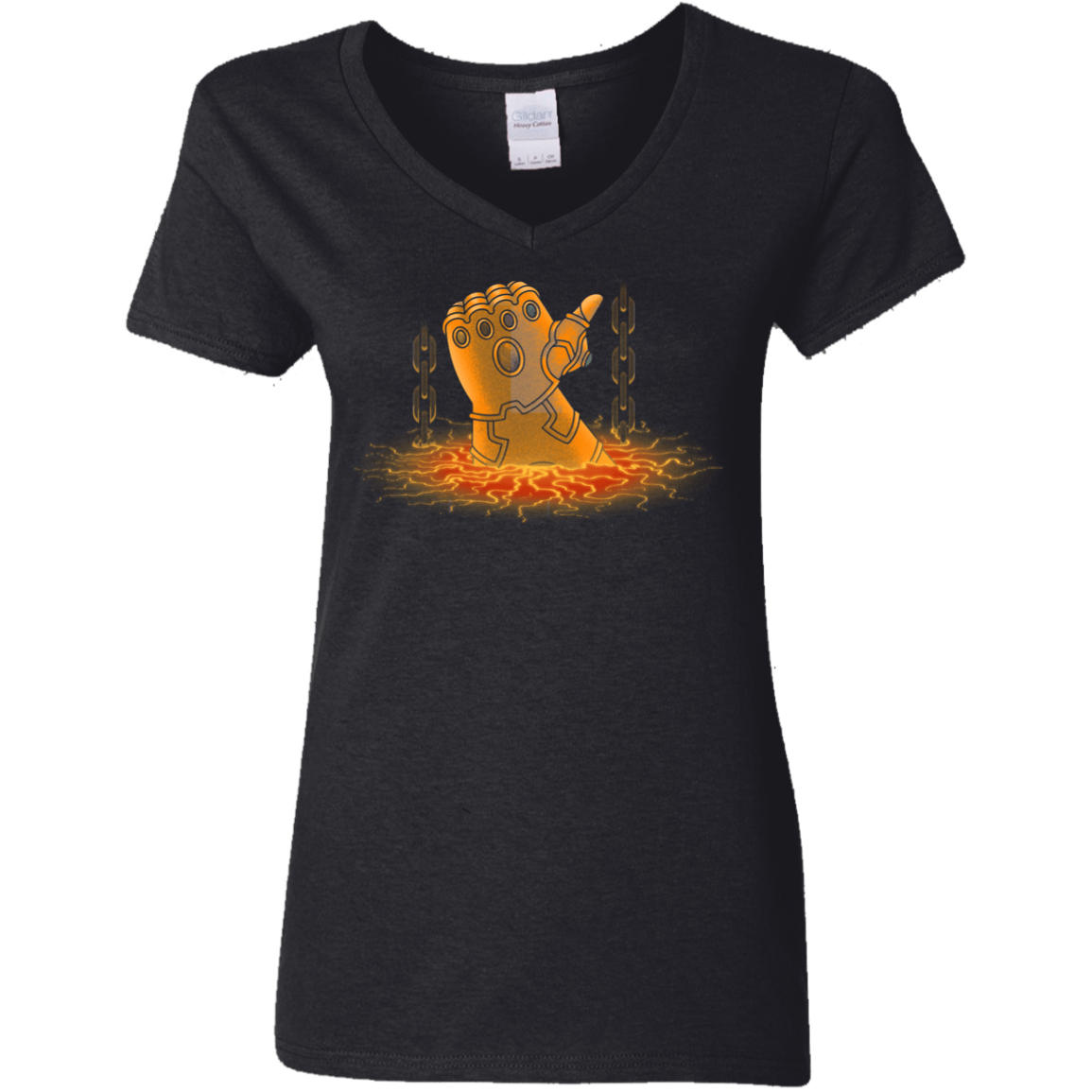 T-Shirts Black / S Infinity Gauntlet Women's V-Neck T-Shirt