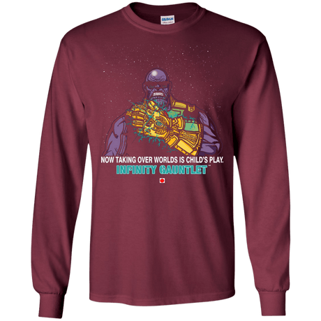 T-Shirts Maroon / S Infinity Gear Men's Long Sleeve T-Shirt