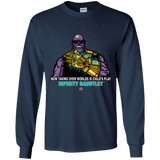 T-Shirts Navy / S Infinity Gear Men's Long Sleeve T-Shirt