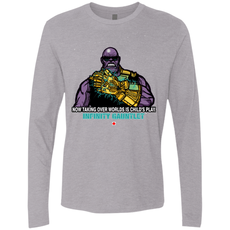 T-Shirts Heather Grey / S Infinity Gear Men's Premium Long Sleeve