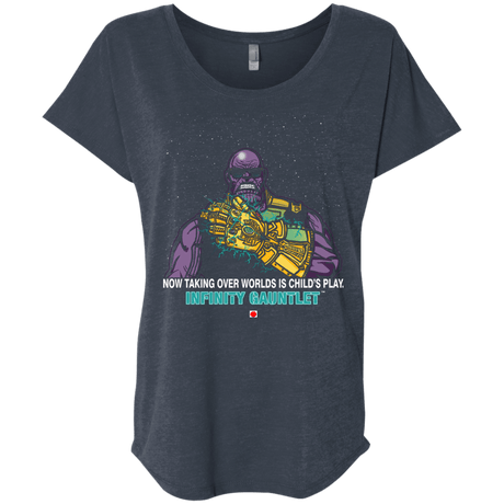 T-Shirts Vintage Navy / X-Small Infinity Gear Triblend Dolman Sleeve