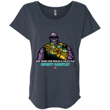 T-Shirts Vintage Navy / X-Small Infinity Gear Triblend Dolman Sleeve