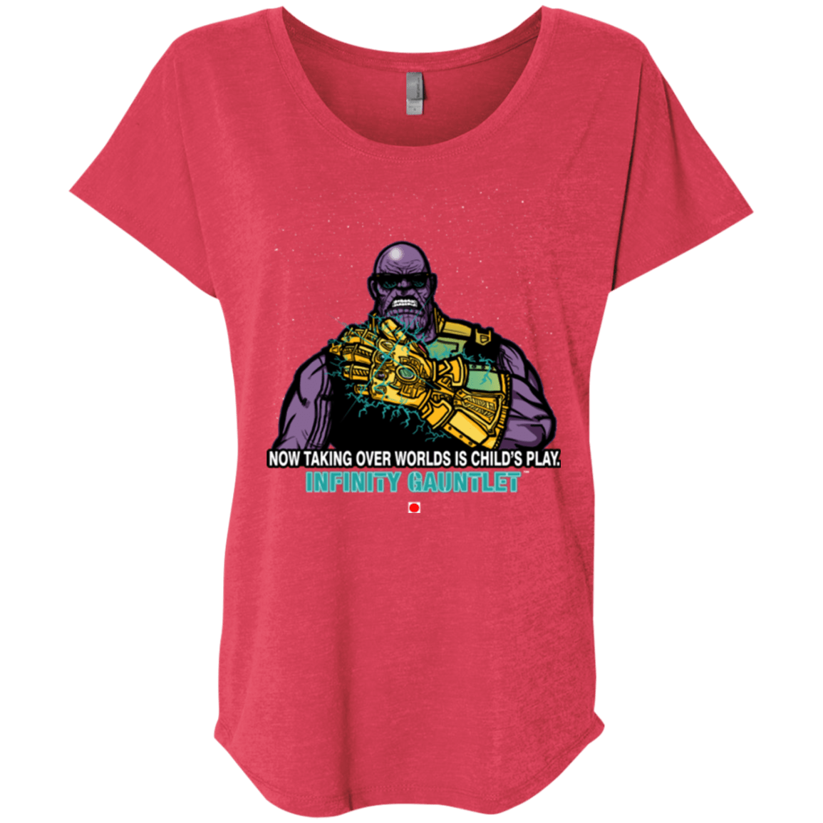 T-Shirts Vintage Red / X-Small Infinity Gear Triblend Dolman Sleeve