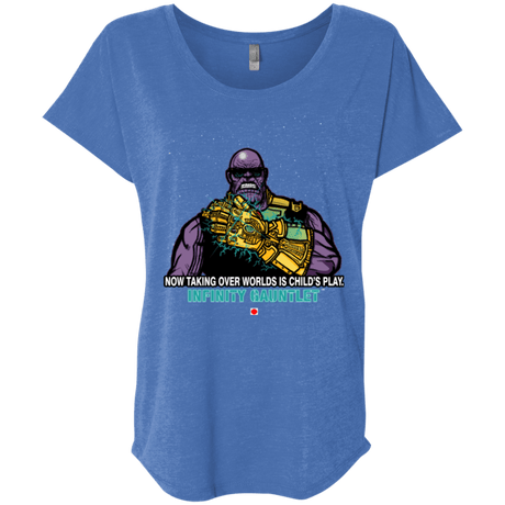 T-Shirts Vintage Royal / X-Small Infinity Gear Triblend Dolman Sleeve