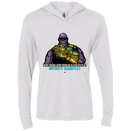 T-Shirts Heather White / X-Small Infinity Gear Triblend Long Sleeve Hoodie Tee