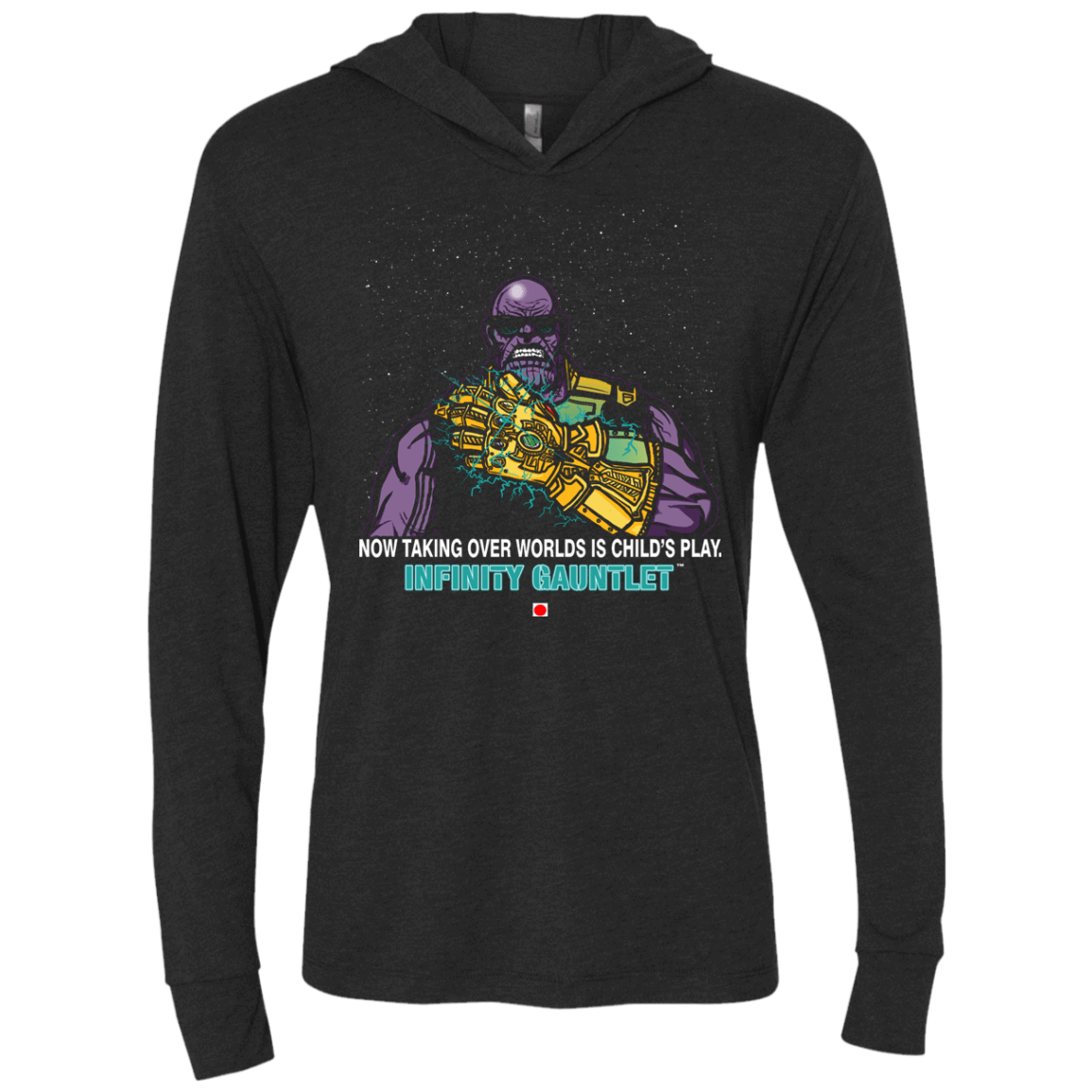 T-Shirts Vintage Black / X-Small Infinity Gear Triblend Long Sleeve Hoodie Tee