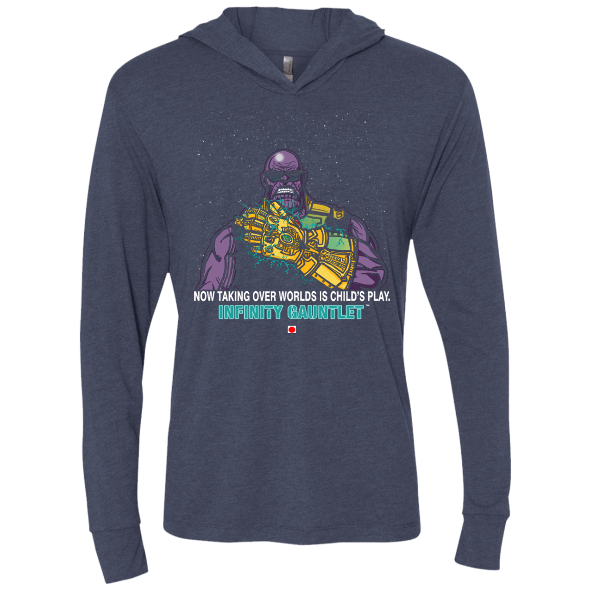 T-Shirts Vintage Navy / X-Small Infinity Gear Triblend Long Sleeve Hoodie Tee